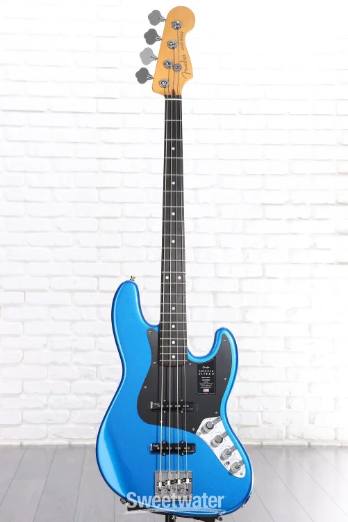 Fender American Ultra II Jazz Bass – Noble Blue with Ebony Fingerboard