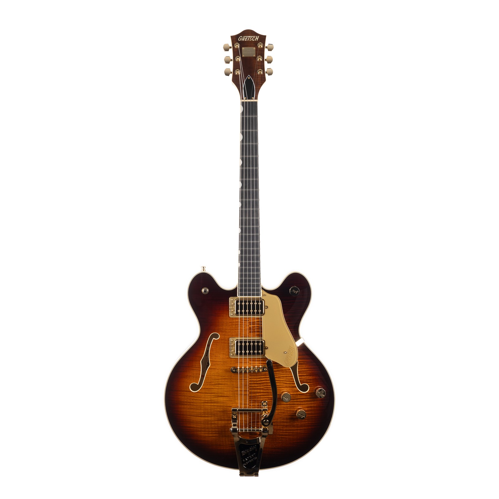 Gretsch Broadkaster LX Figured Center Block with Bigsby – Havana Burst