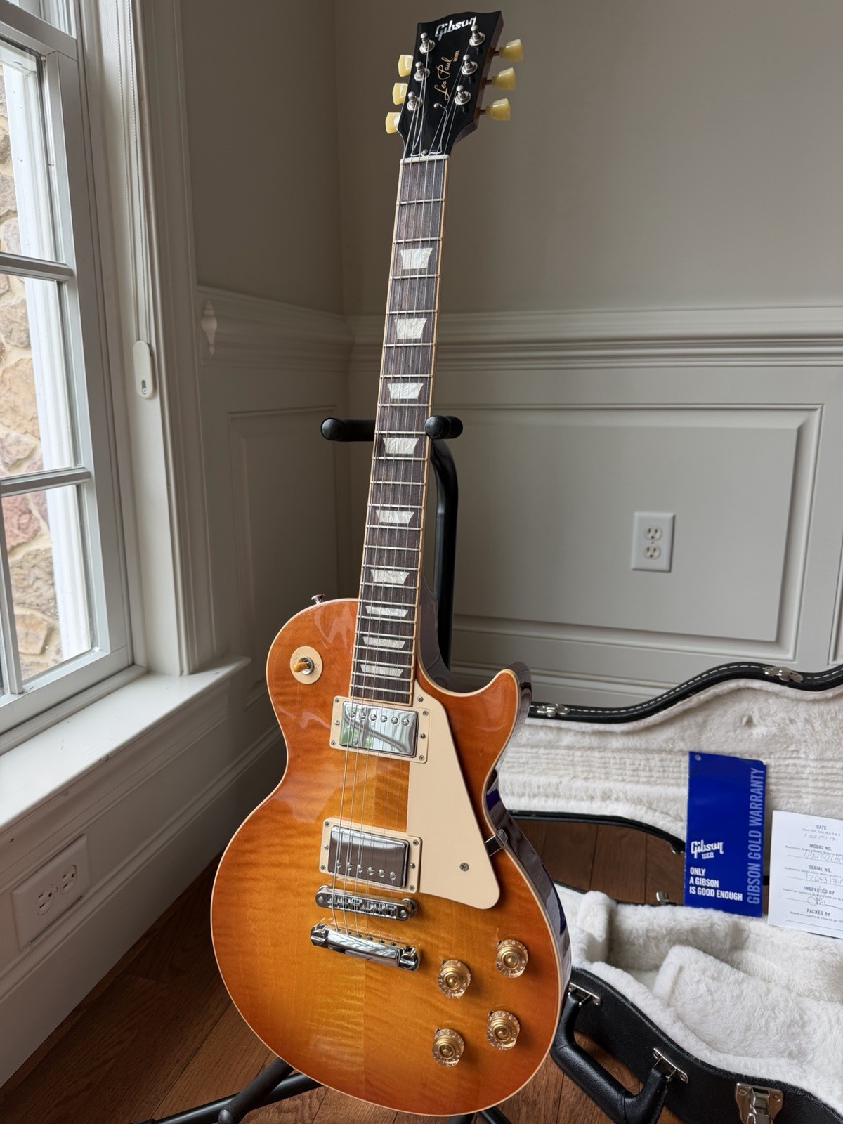 2013 Gibson Les Paul Traditional Plus AA Flame Top – Light Burst