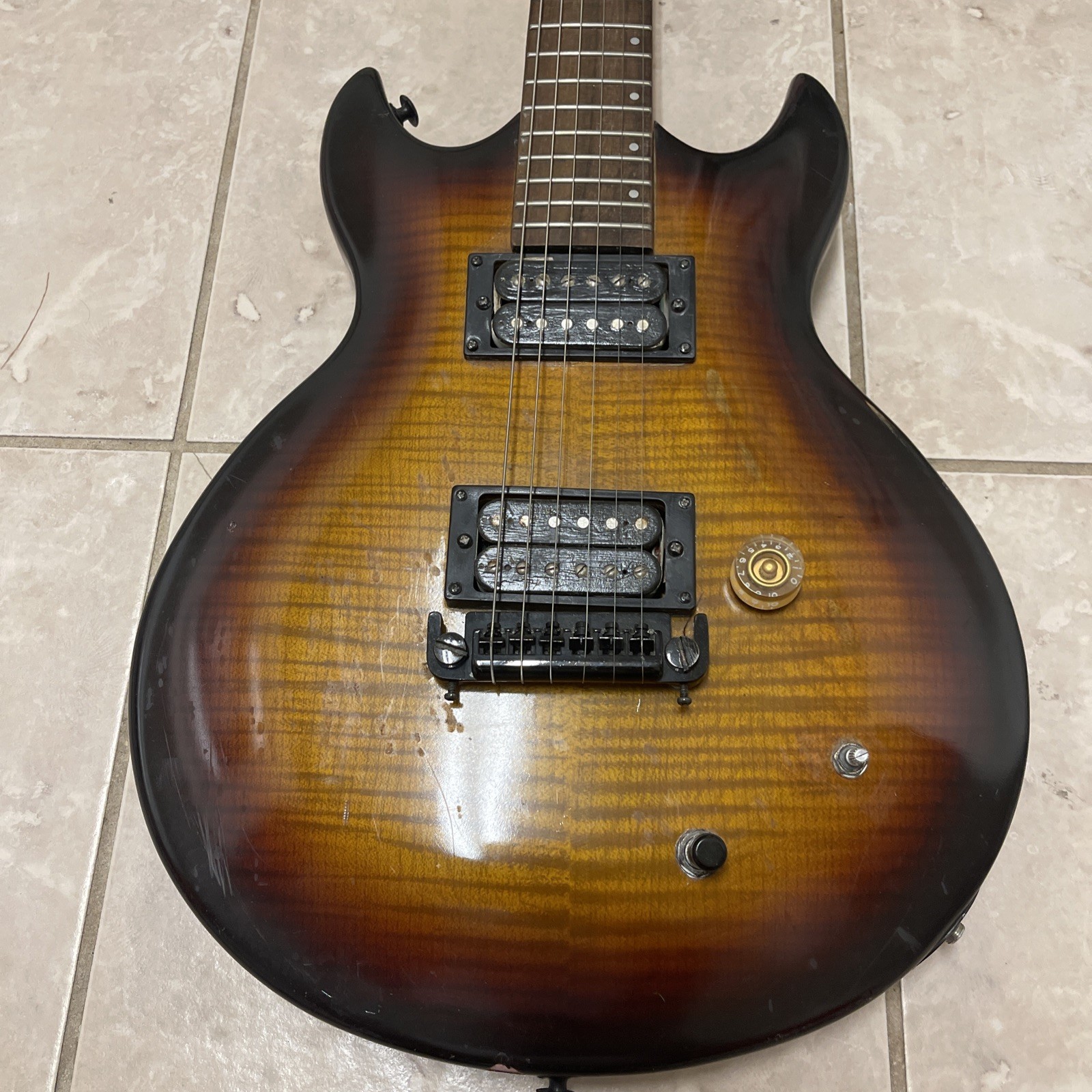 Vintage Vantage VS Electric Sunburst Guitar