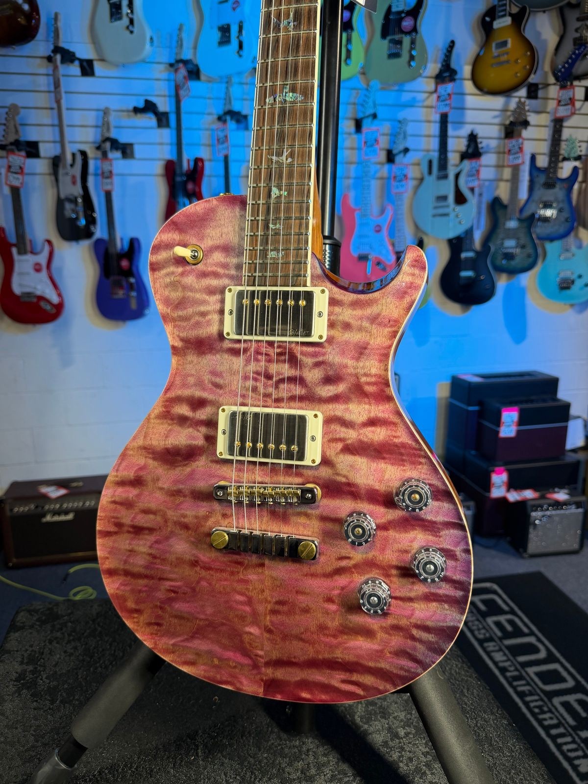 USED PRS Wood Library McCarty Singlecut 594, Quilt Top, “Faded Violet” 450