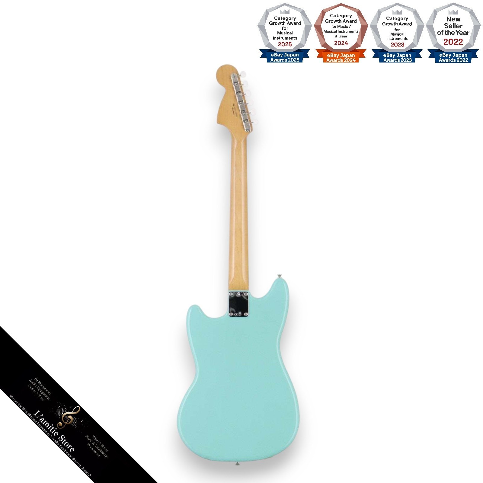 Fender Vintera 60s Mustang Pau Ferro Surf Green Electric Guitar