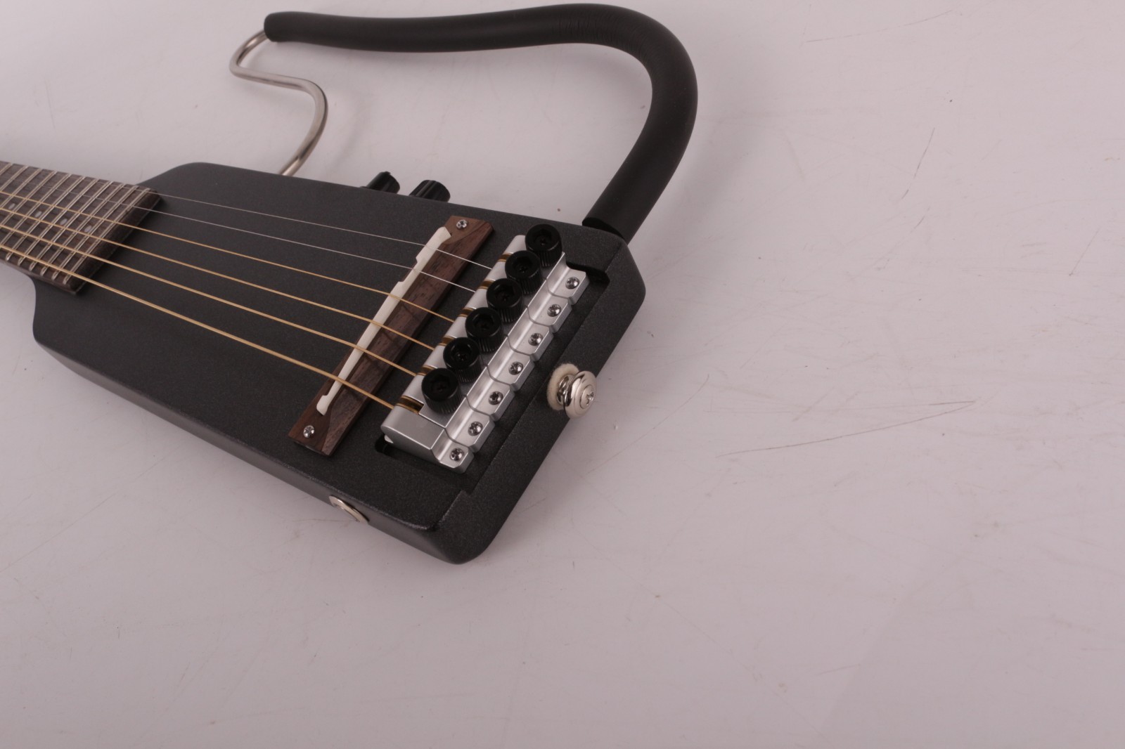 Headless Full scale length Electric Acoustic Guitar Silent Travel Portable F75BK
