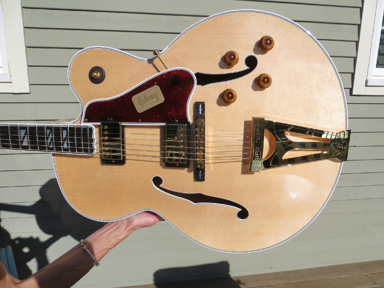 Gibson Custom Shop RARE Super 400 Archtop Hollow Body Natural Ebony Fretboard