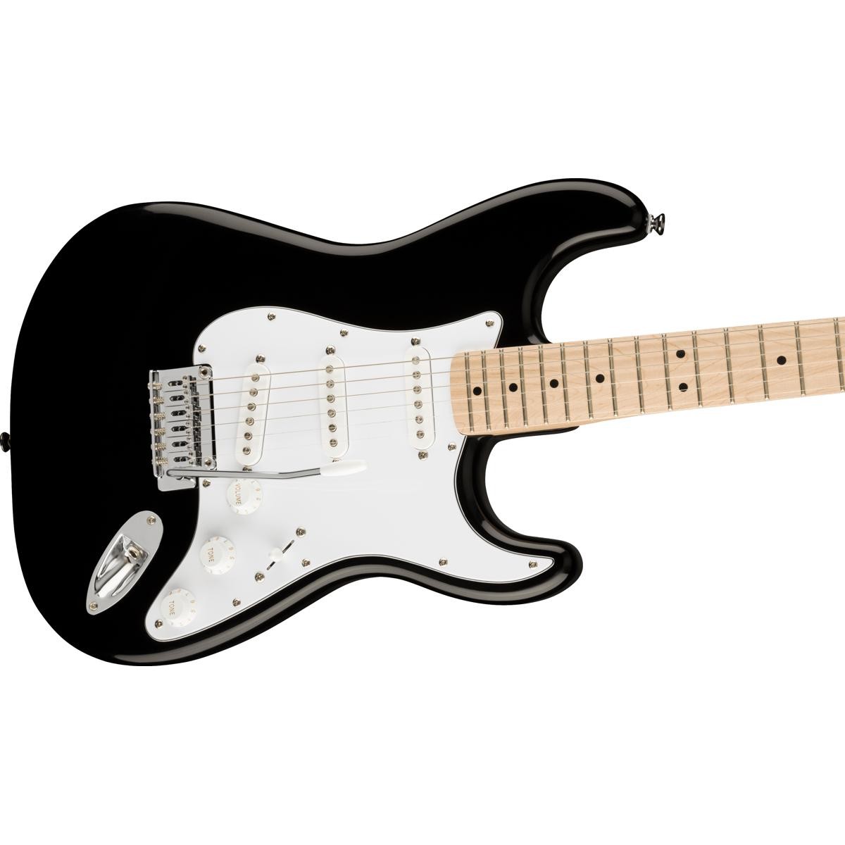 Squier Affinity Series Stratocaster Electric Guitar, Maple Fingerboard, Black