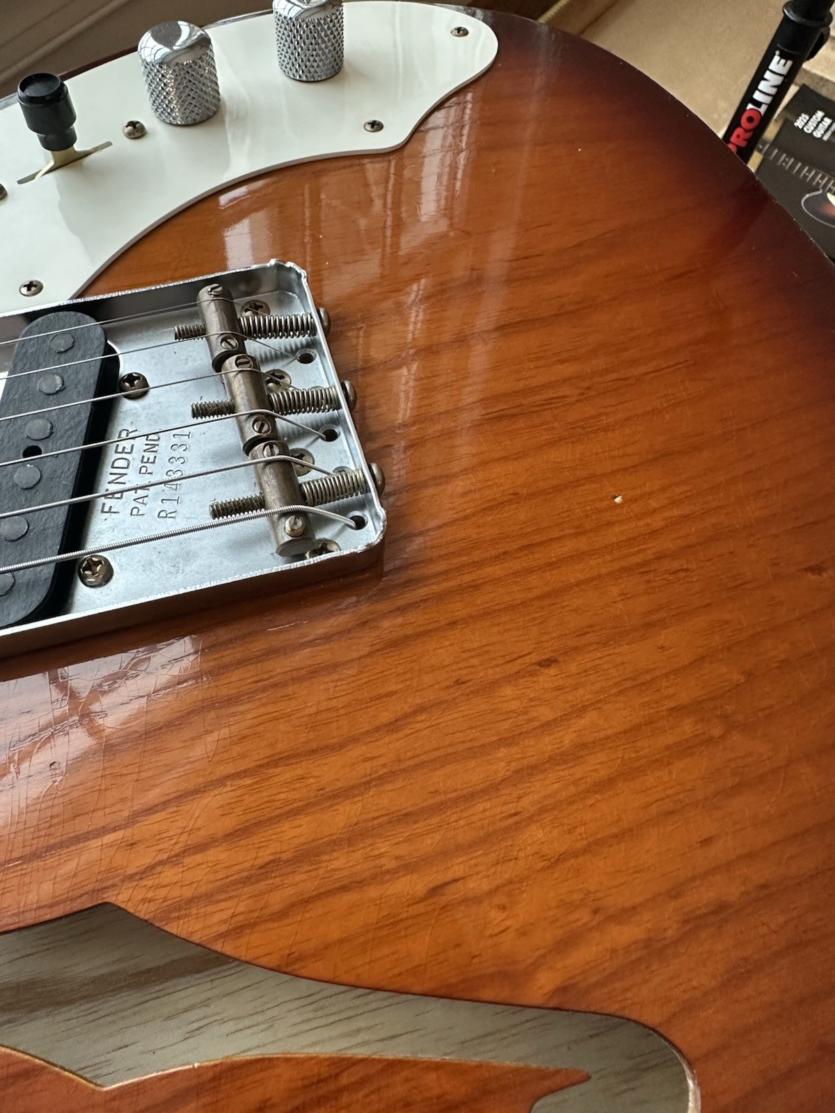 2025 Fender Custom Shop Telecaster Thinline W25 Journeyman Violin Burst