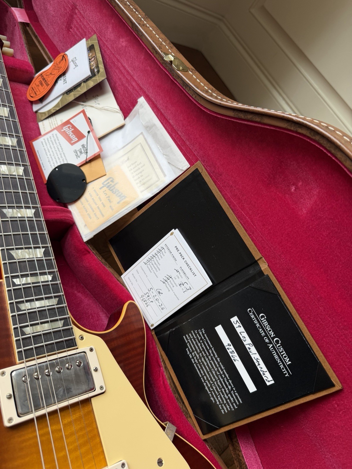 2026 Gibson Custom Shop Les Paul Standard ‘59 Reissue R9 VOS – Iced Tea Burst