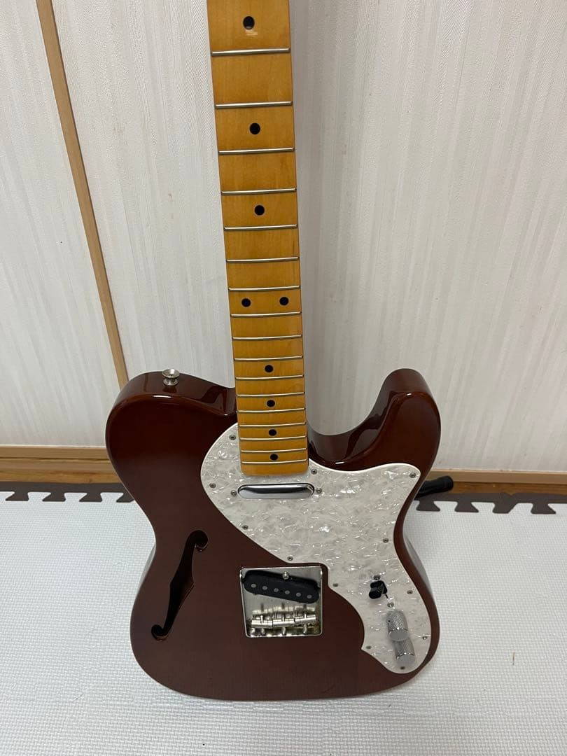 Fender Japan Telecaster Mahogany Body Pearl Pickguard Hollow Semi-Body Guitar