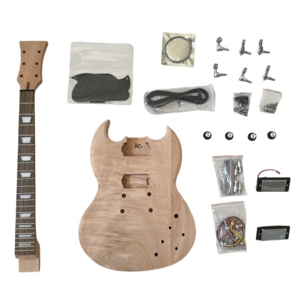 DIY Electric Guitar Kit Mahogany Body&Neck Rosewood Fingerboard
