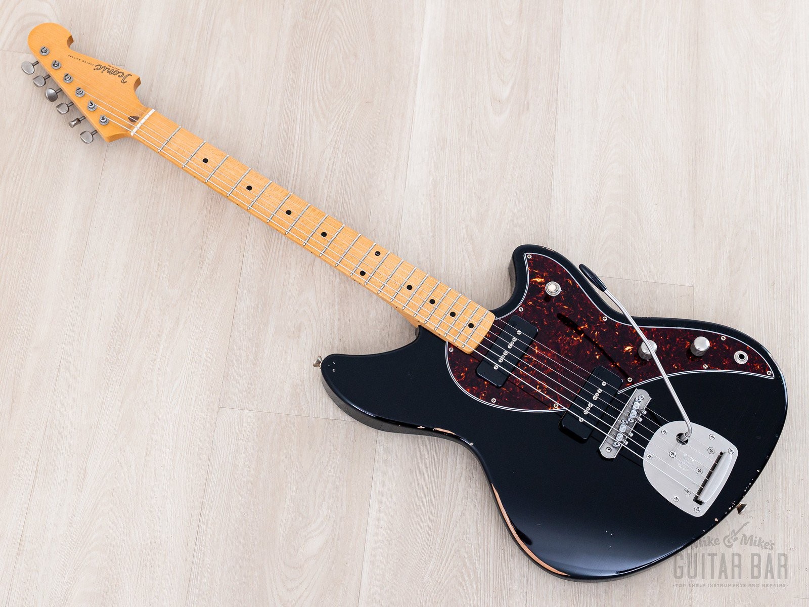 2024 Iconic Carlsbad Vintage Modern P90 Carbon Black Mediium Relic Custom Offset