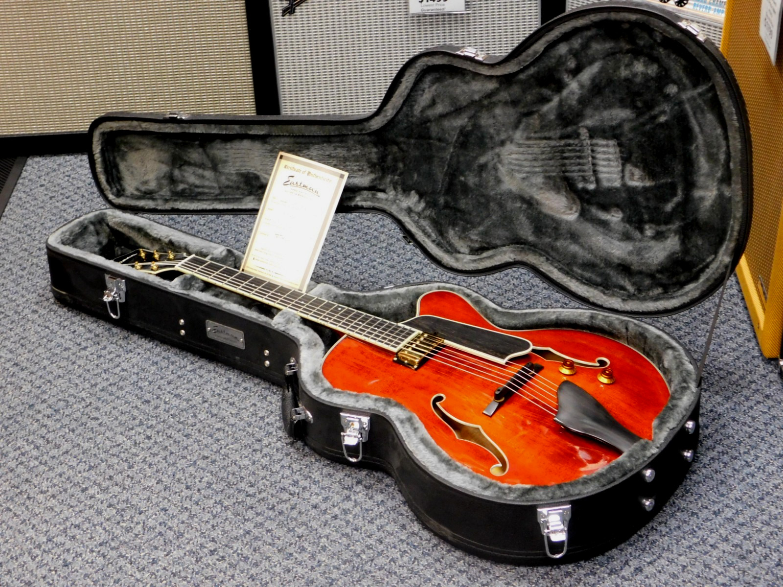 2025 Eastman T146SM Thinline Archtop Hollowbody Electric Guitar w/Case VERY NICE