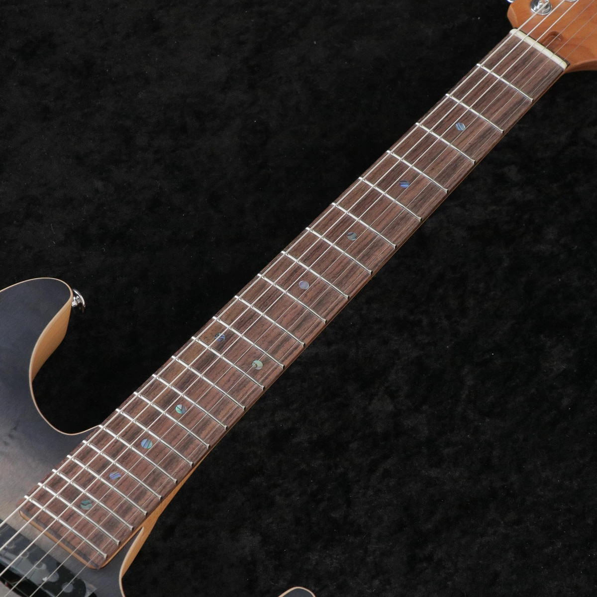 Ibanez / Prestige Tom Quayle Model TQM2-CUF (Charcoal Black Burst Flat) F2431699