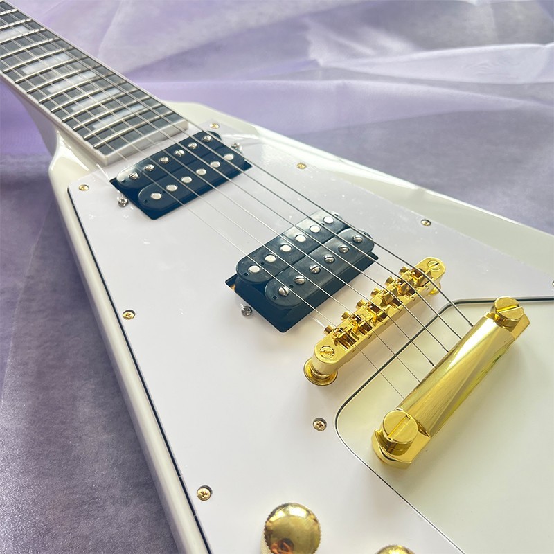 Left-hand V electric guitar high-quality accessories free shipping