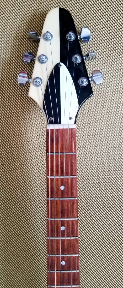 Edwards Flying V E-FV-DOT Michael Mahogany Humbucker Guitar Good