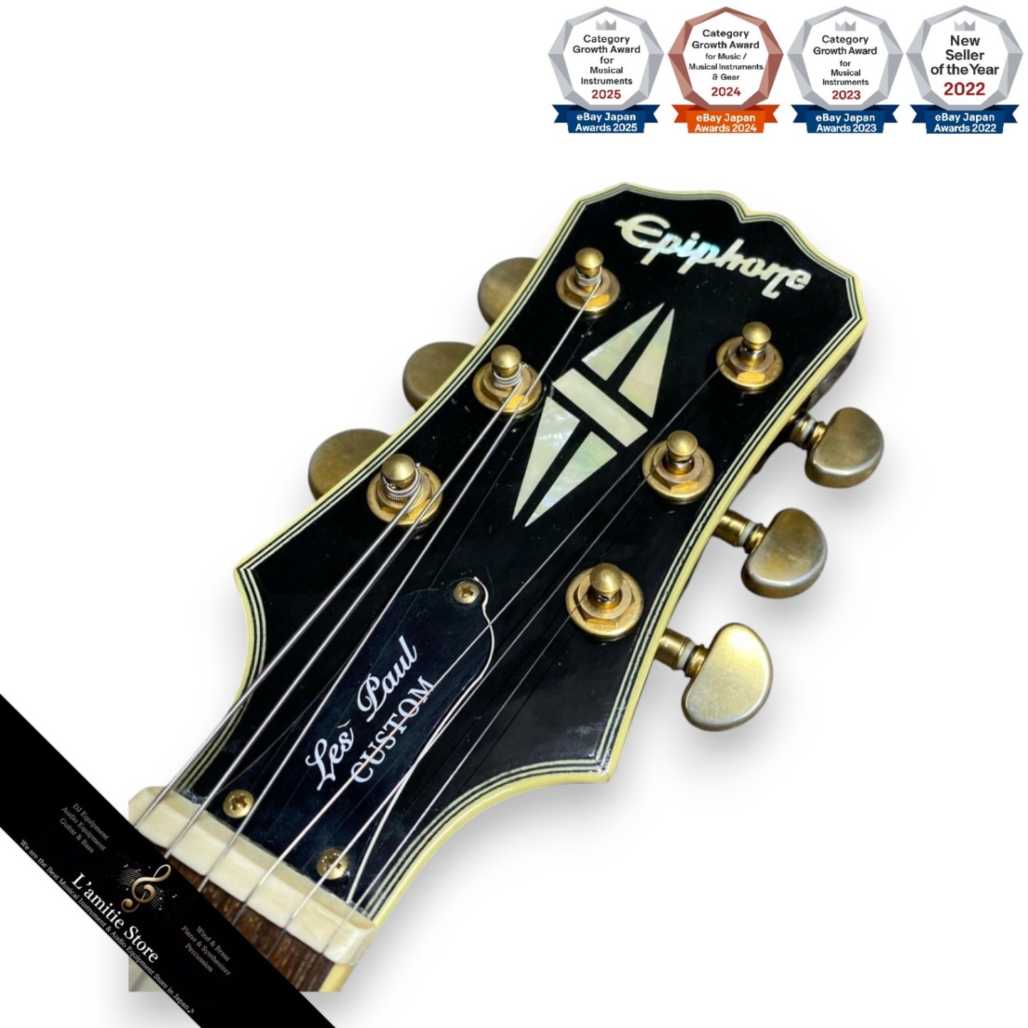 Epiphone Les Paul Custom Plus Electric Guitar Worn Finish