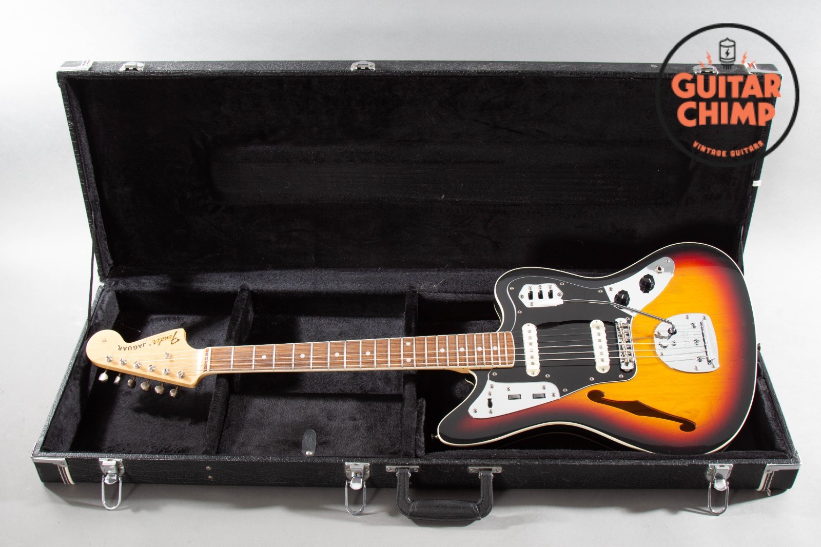 2012 Fender MIJ Japan FSR Jaguar JG/HO Thinline Double Bound 3TSB 1 of 250