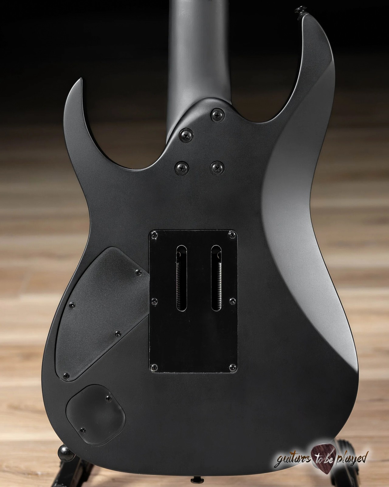 Ibanez RGRB720 RG Iron Label 7-String Tremolo Guitar – Black Flat