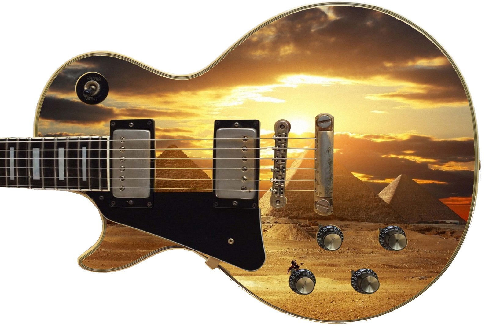 Guitar/Bass Skin Axe Wrap Re Skin Vinyl Wrap Decal Sticker When in Egypt 006