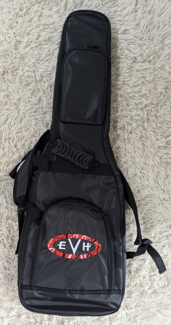 EVH Limited Edition Wolfgang Special Striped Series, Red, Black, and White, Aged