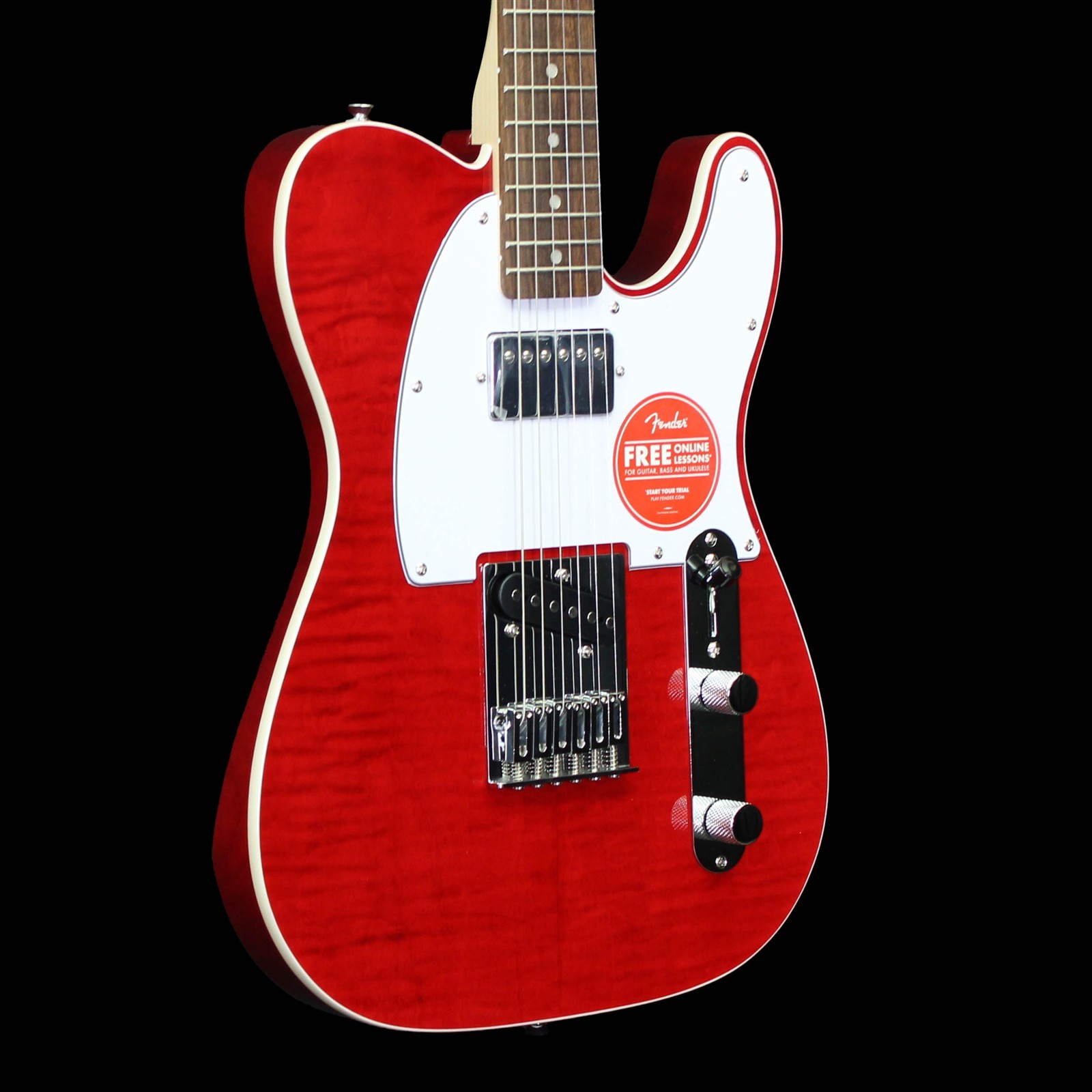 Squier Affinity Telecaster FMT SH, Laurel Fingerboard, Crimson Red Transparent