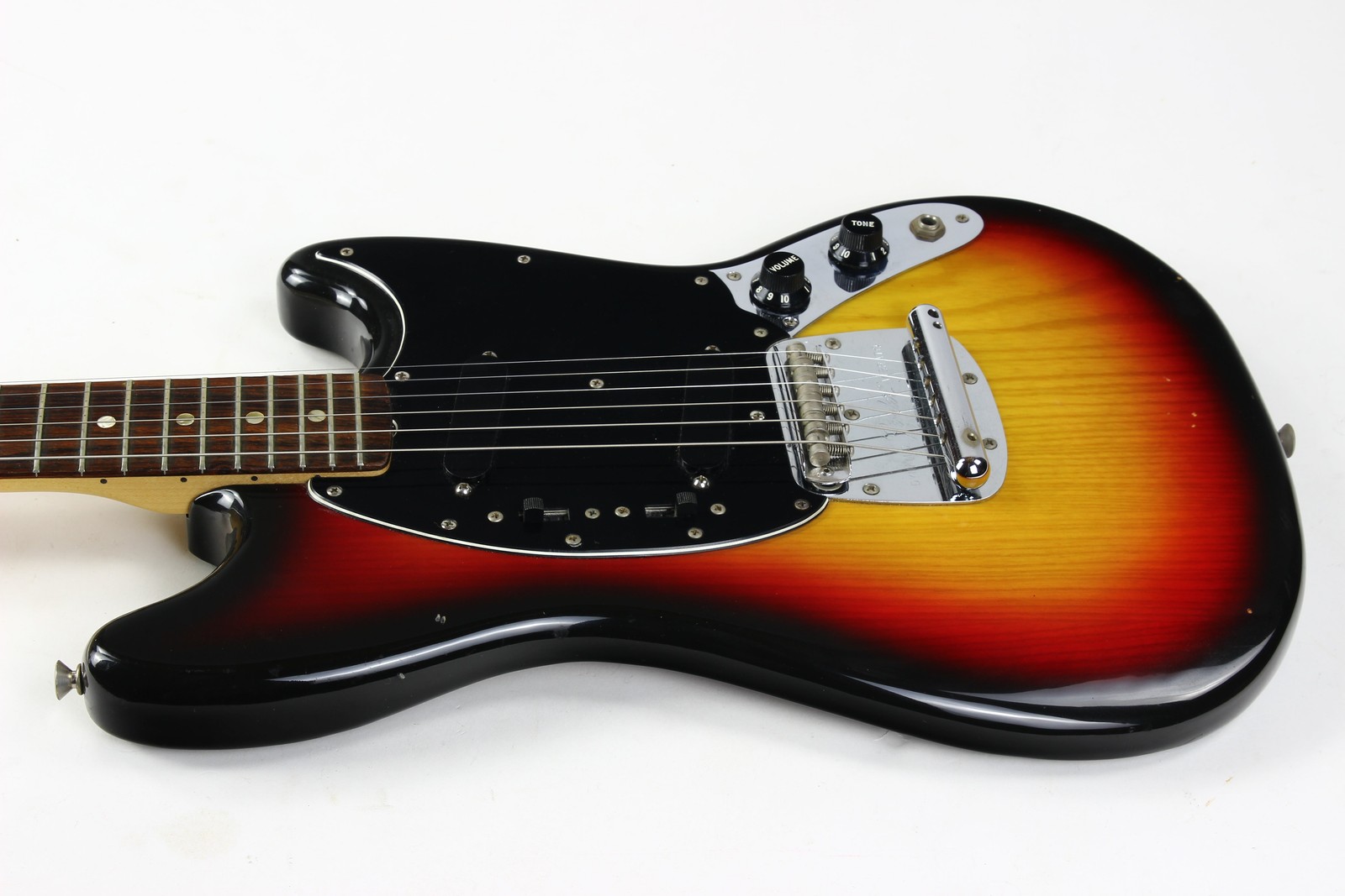 1978 Fender Mustang Sunburst Vintage Electric Guitar w Original Hard Case &