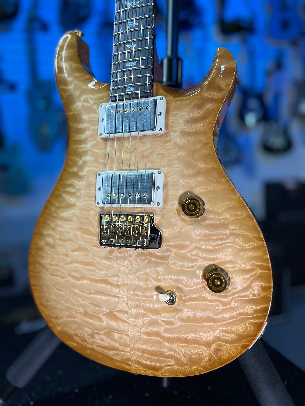 PRS Wood Library Custom 24 Fatback – Custom Color – Quilt 10 Top, Braz 293
