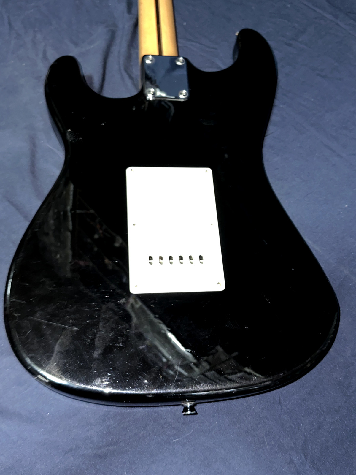Johnson Electric Guitar Black & White 38 IN 6 String Right Handed Works Great