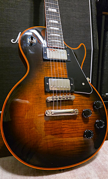 Epiphone Les Paul Custom Electric Guitar Orange Burst