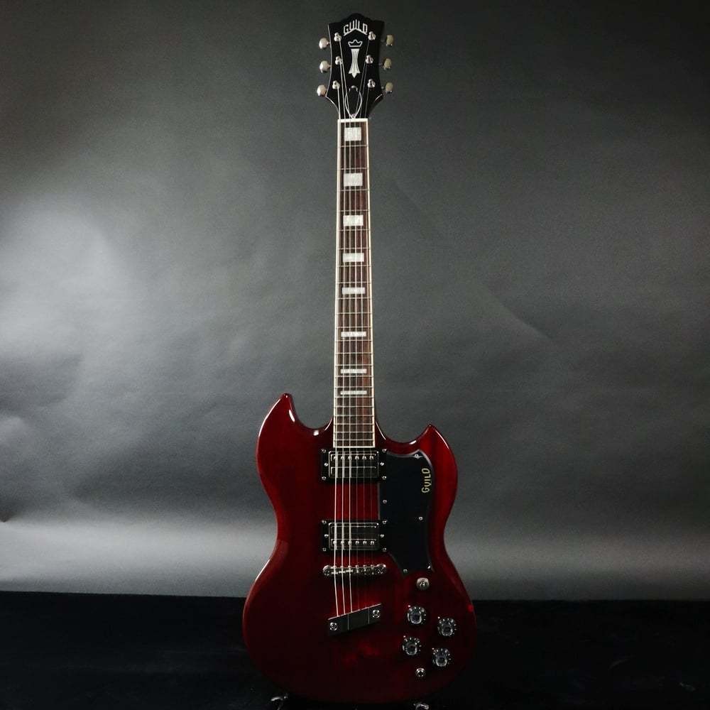 Guild S1 Cherry Red Electric Guitar 1970s Design Used