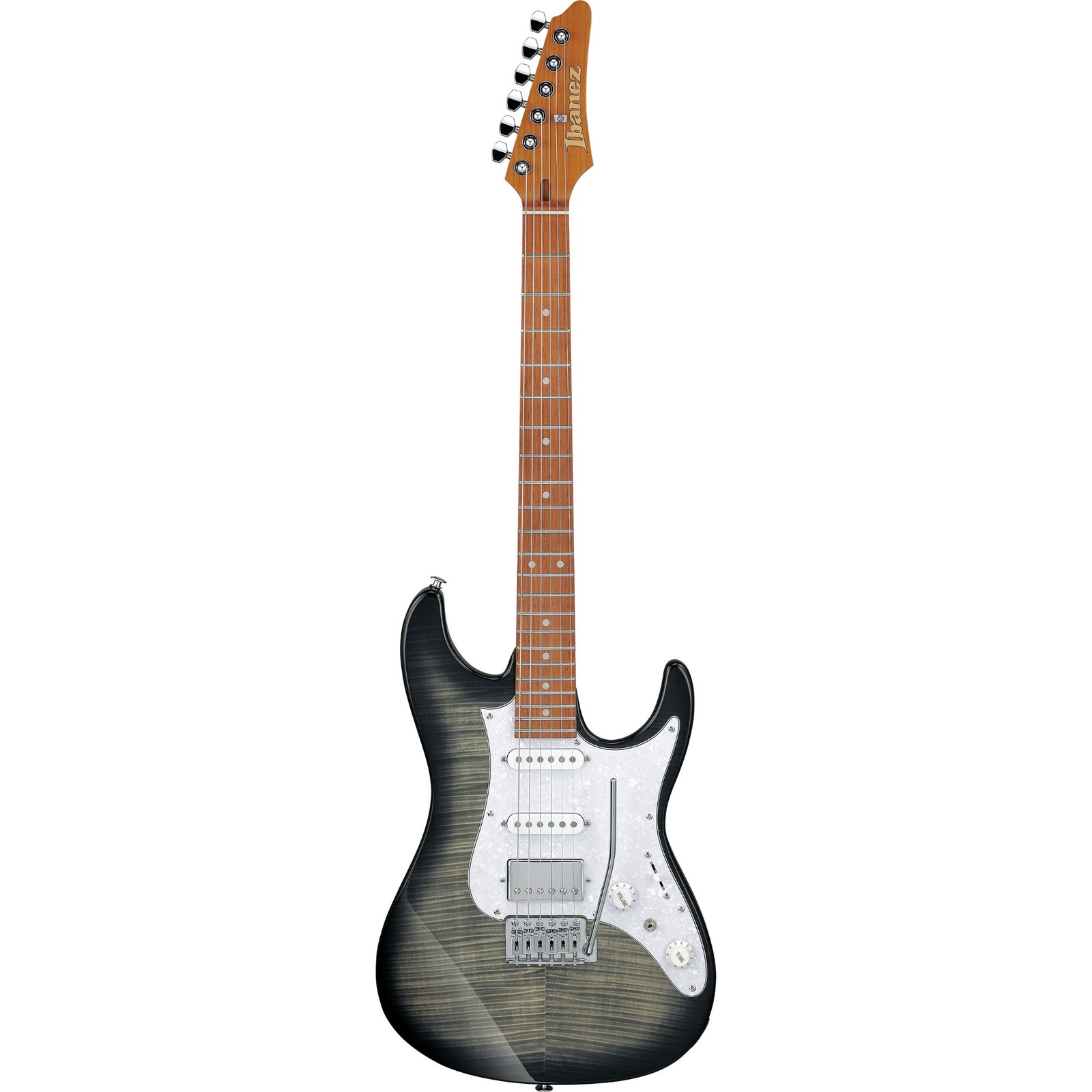 Ibanez AZ22S1F Standard Electric Guitar, Jatoba FB, Transparent Black Sunburst