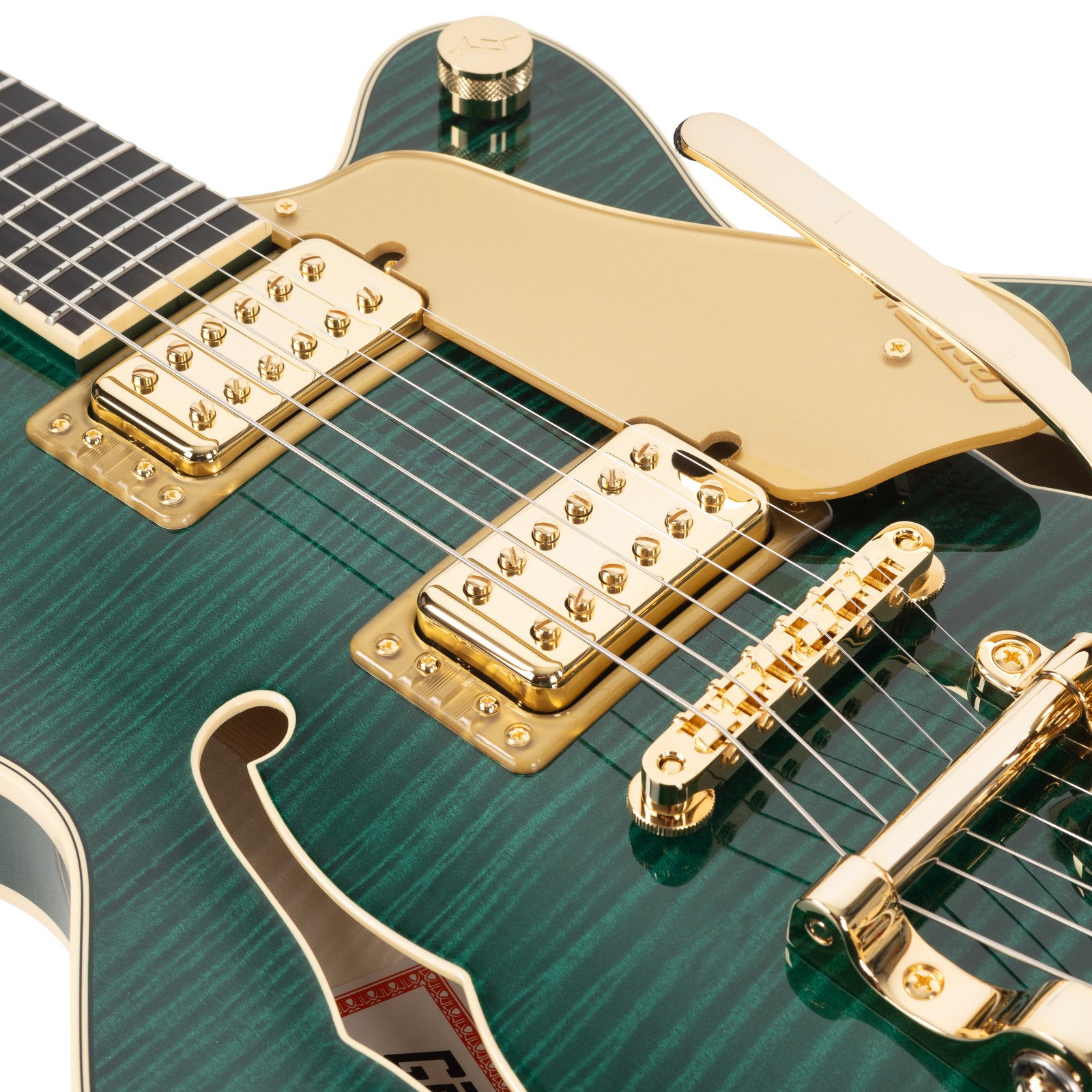Gretsch Broadkaster Jr. LX Figured Center Block with Bigsby – Tropic Aura
