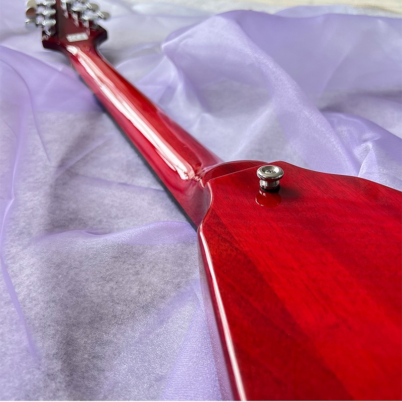 Clearance electric guitar, solid wood with silver hardware, free shipping