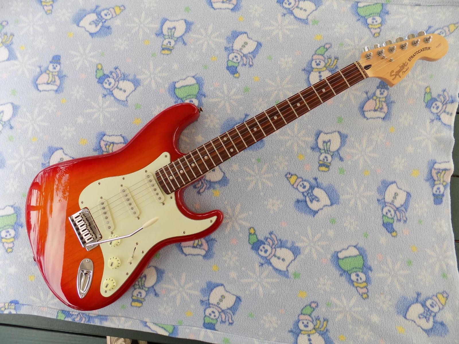 Squier Standard Series Strat, Alnico Pickups, Custom Wiring,Two Point Tremolo