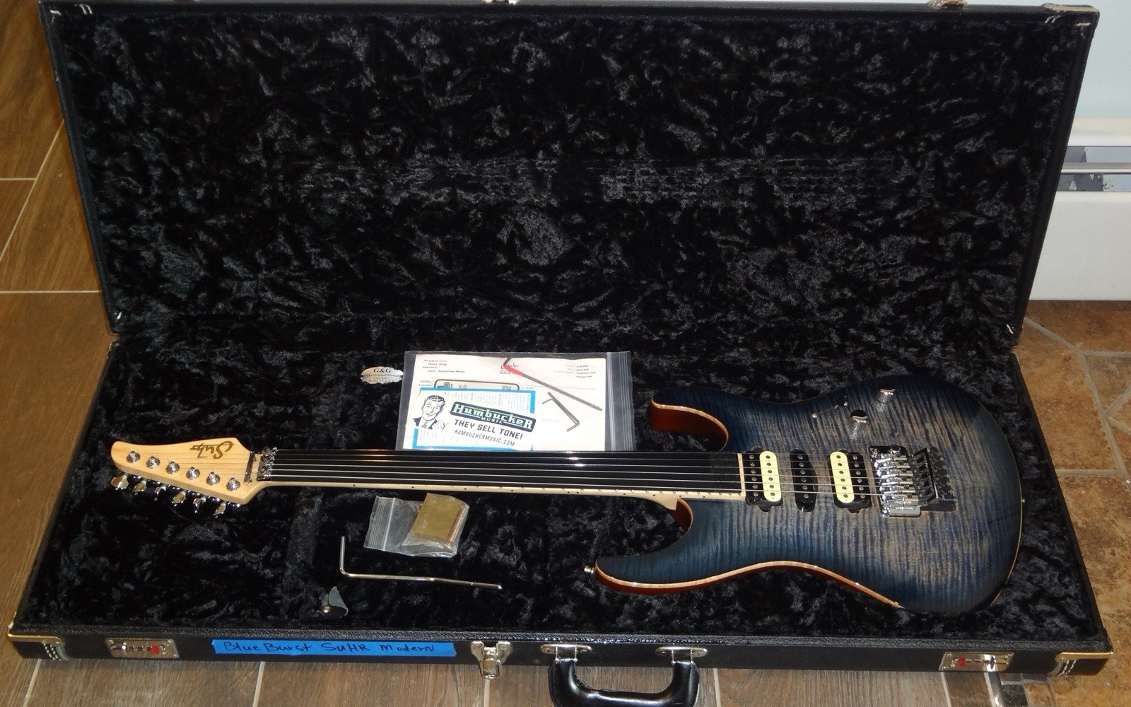 Suhr Modern Pro M6 – Faded Whale Trans Blue Burst – Special Run – Gotoh Floyd