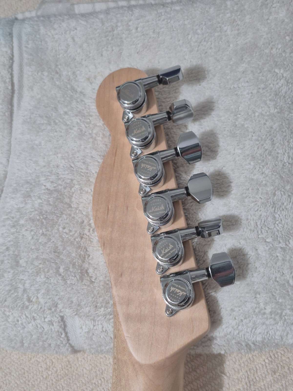 Tele Partscaster Natural Body Maple Neck&New Pups New Electronics Setup