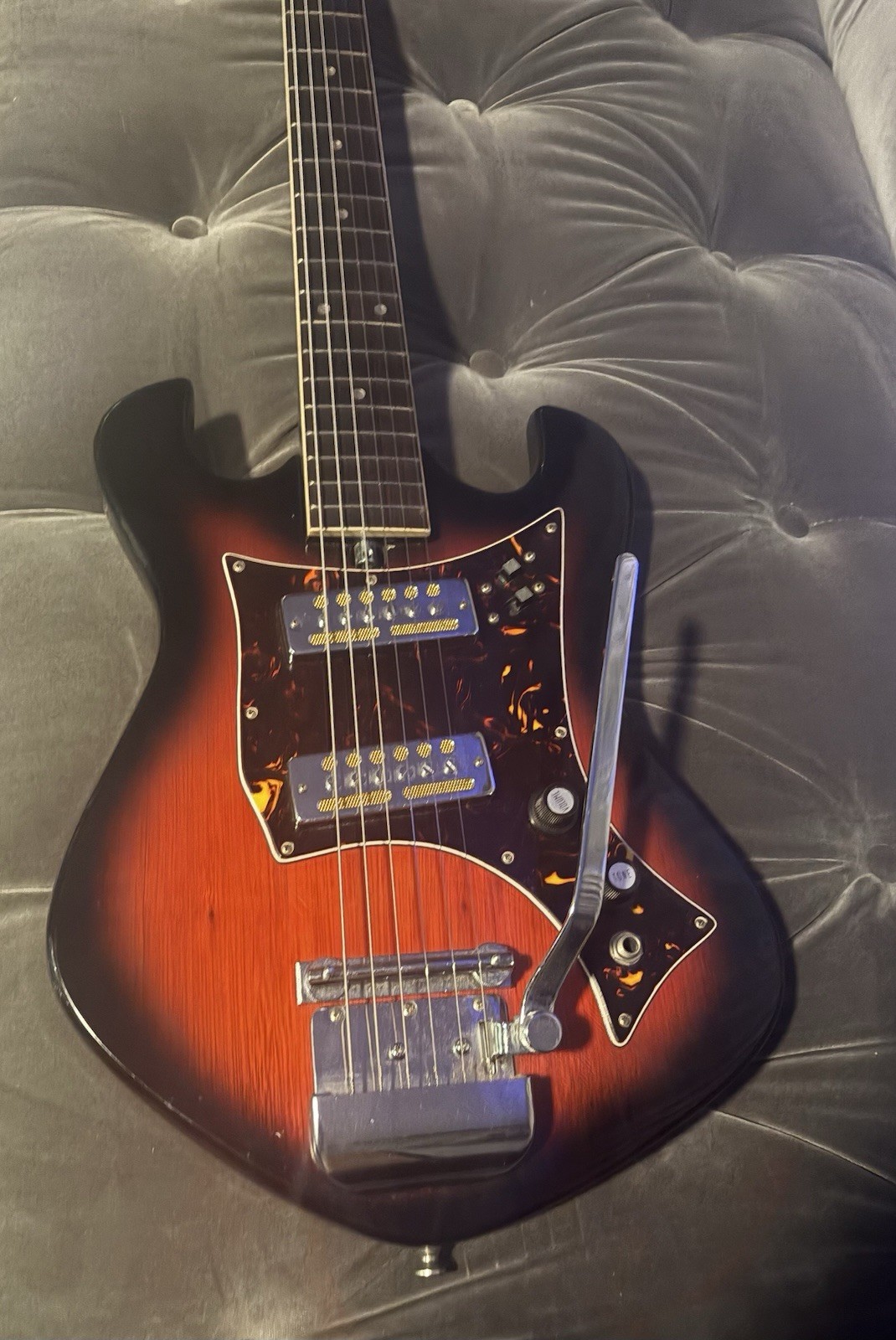 Vintage Norma EG 405-2 Electric Guitar – Red Sunburst