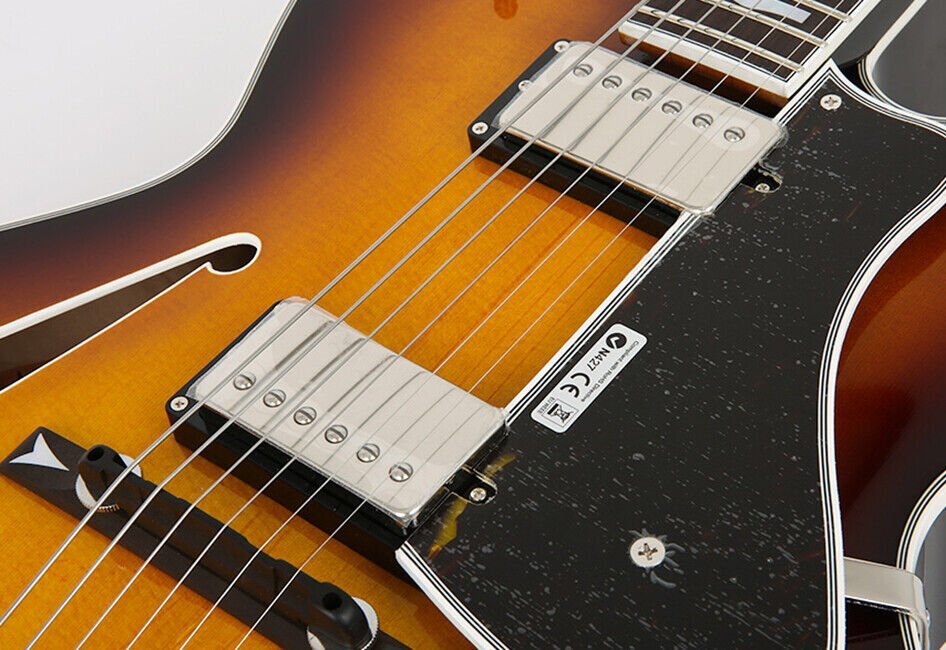 Fujigen Masterfield Archtop Hollow Body Electric Guitar MFA-HH Sunburst