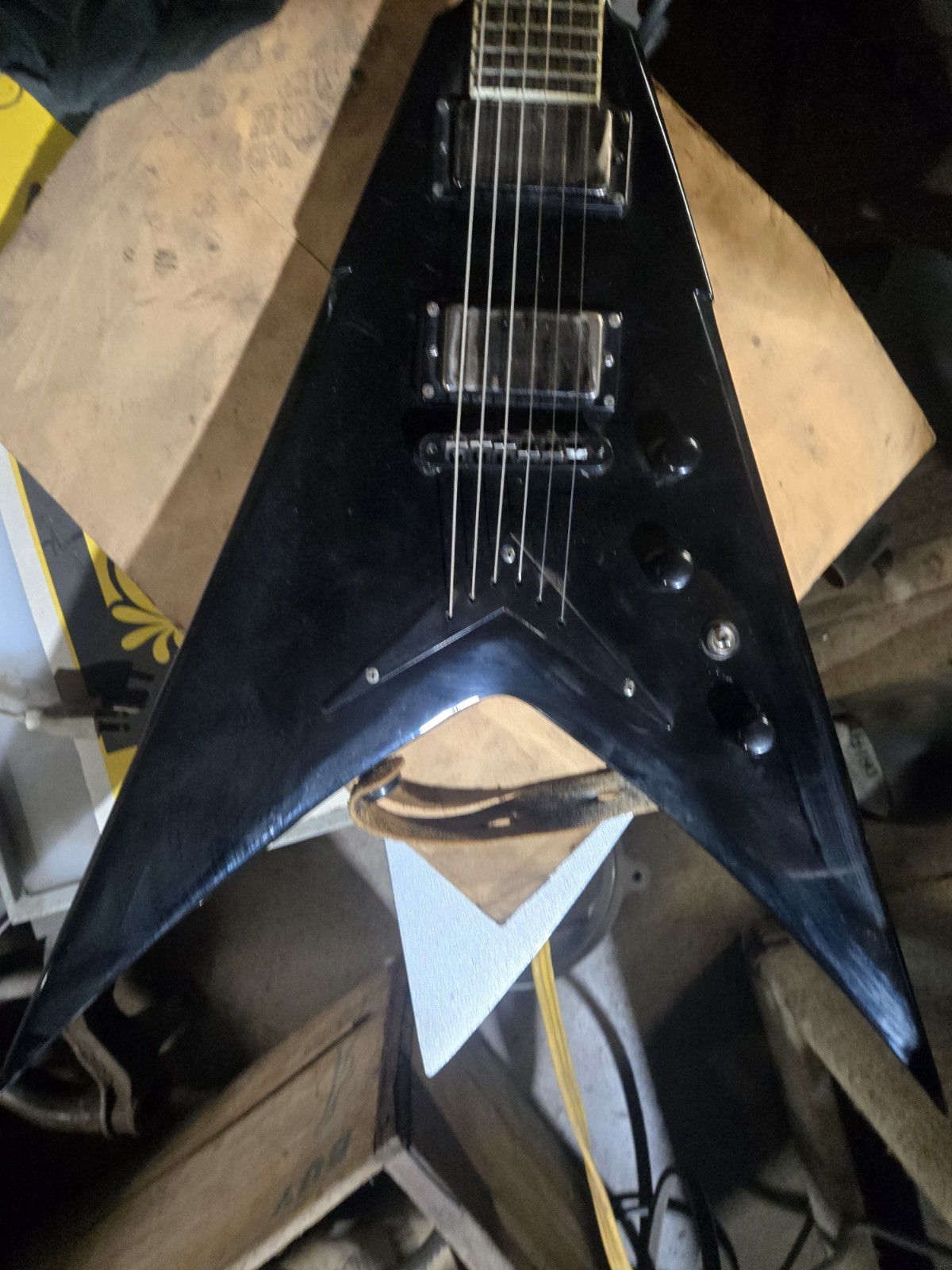 Dean Dave Mustaine Signature V Black Solid Body Electric Guitar