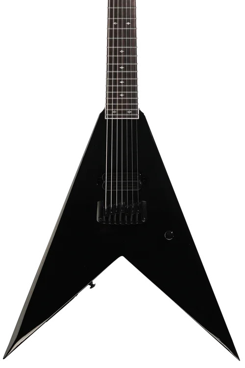 ESP LTD Jack Simmons JS-7 7-string Baritone Electric Guitar – Black