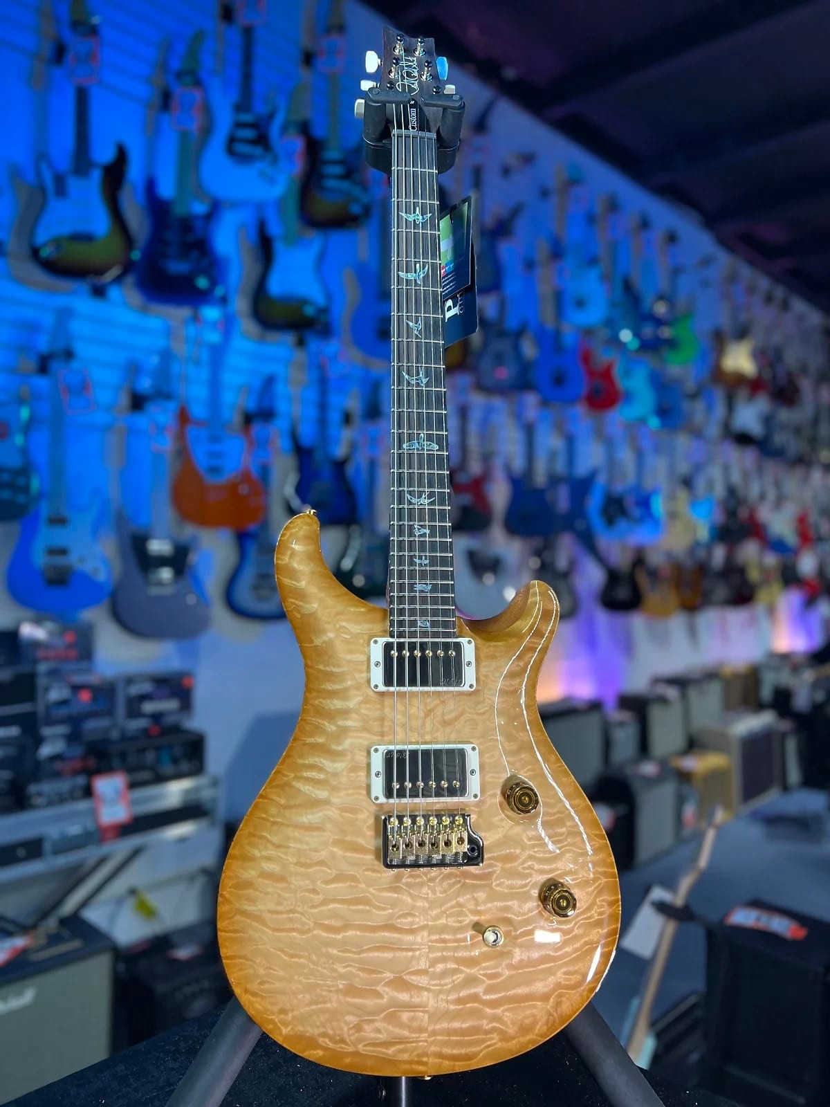 PRS Wood Library Custom 24 Fatback – Custom Color – Quilt 10 Top, Braz 293
