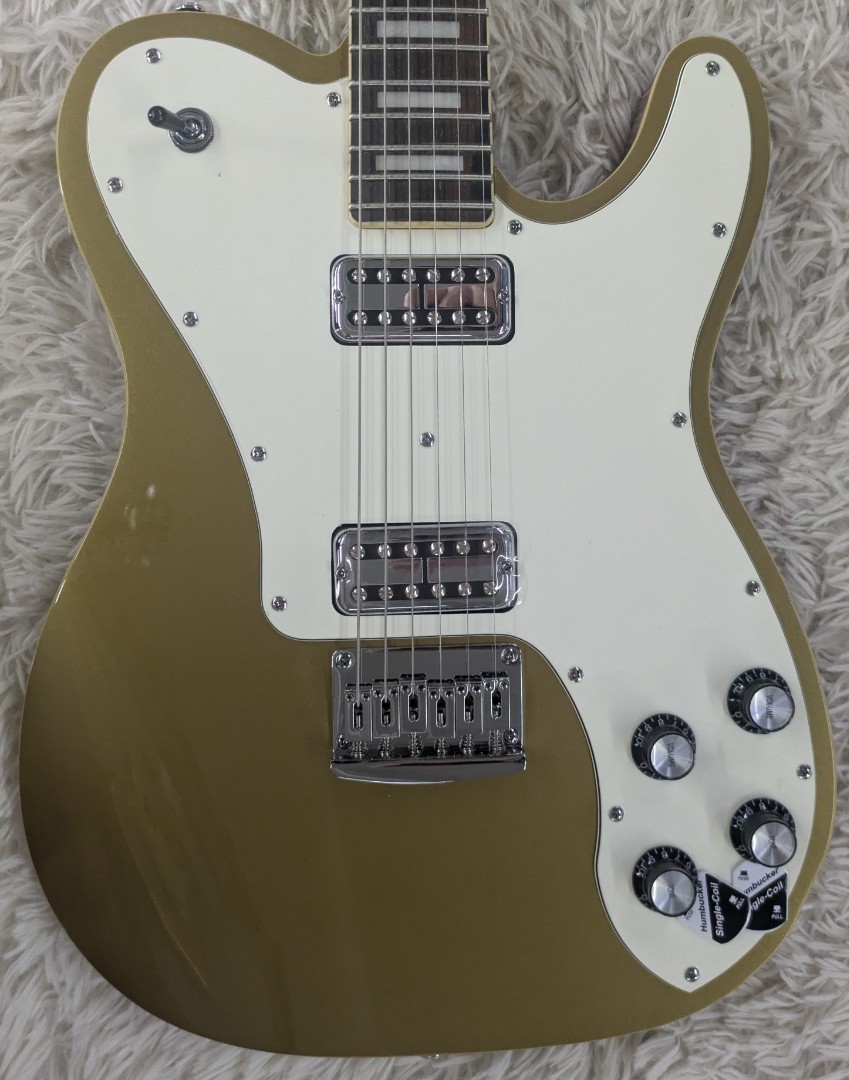 Schecter 2147-SHC 6-String RH PT Fastback Electric Guitar – Gold Top