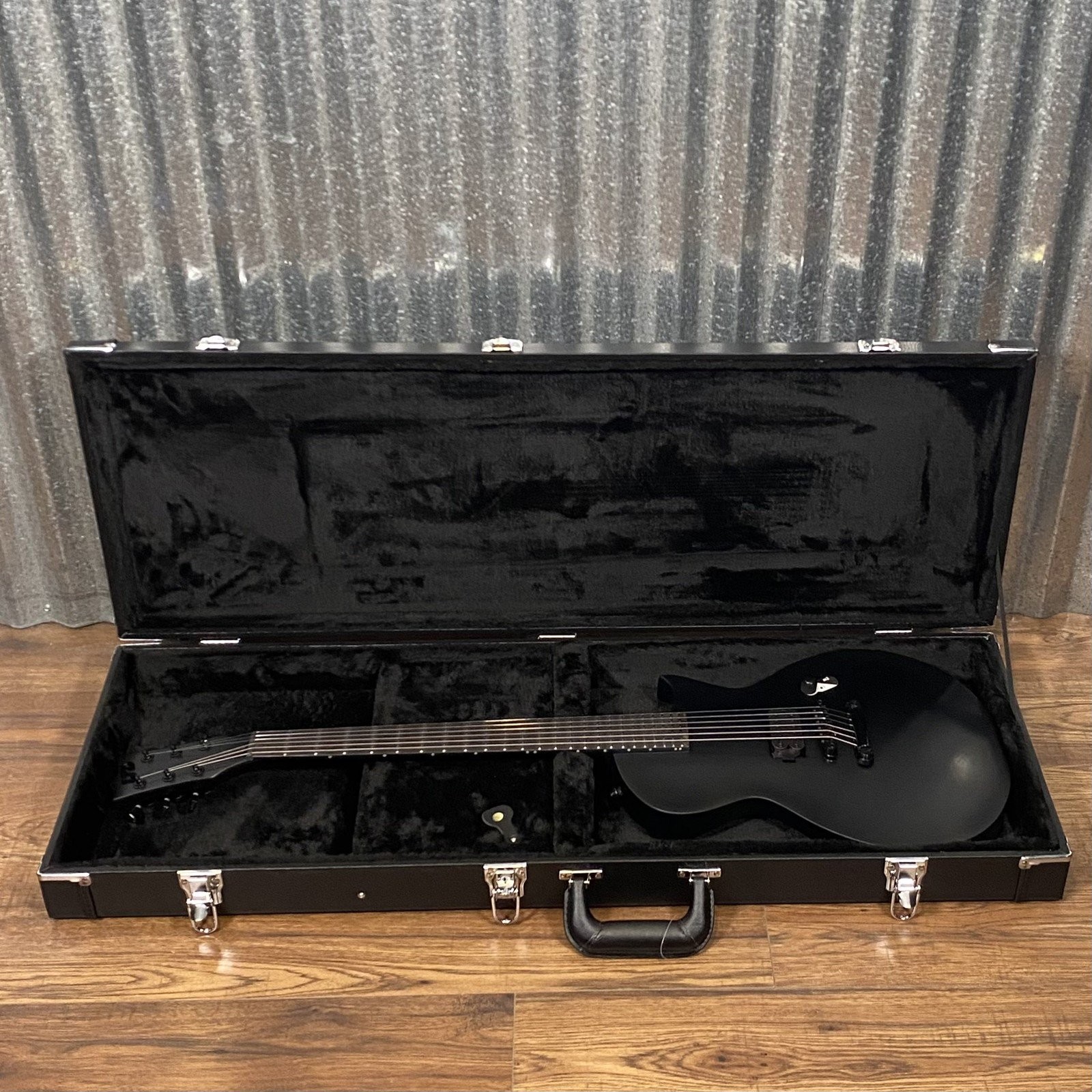 ESP LTD EC Black Metal Eclipse Seymour Duncan Black Satin Guitar & Case #0418…