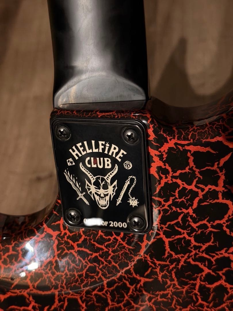 B.C. Rich Warlock Stranger Things Eddie Munson Model Limited to 2000 #069