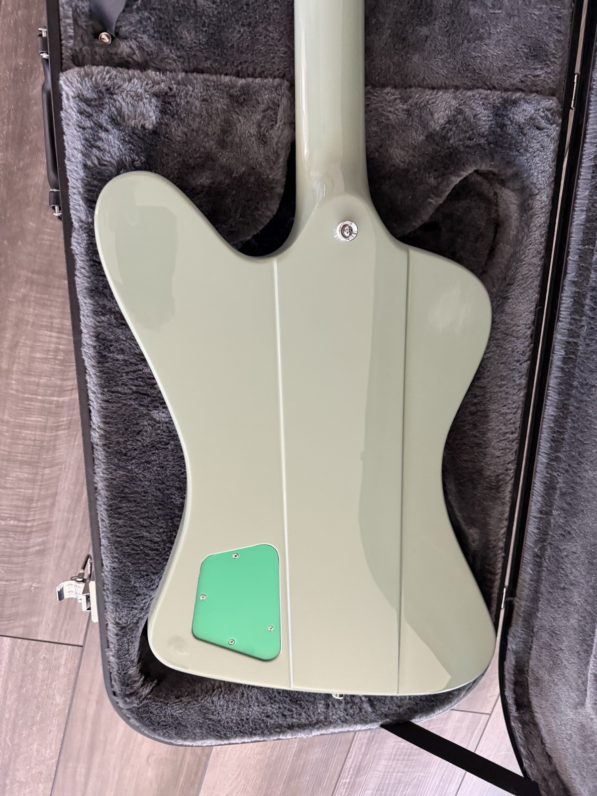 Chando Custom Made Firebird Style Electric Guitar With Case.