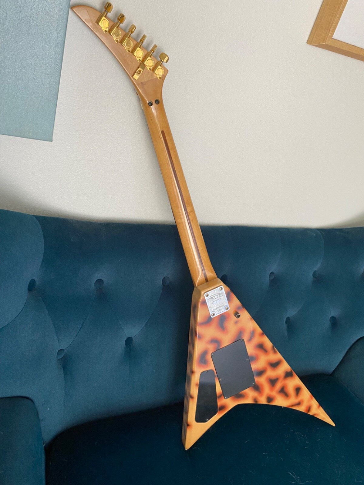1986 Kramer American Vanguard – DENNIS KLINE Leopard Skin Graphic