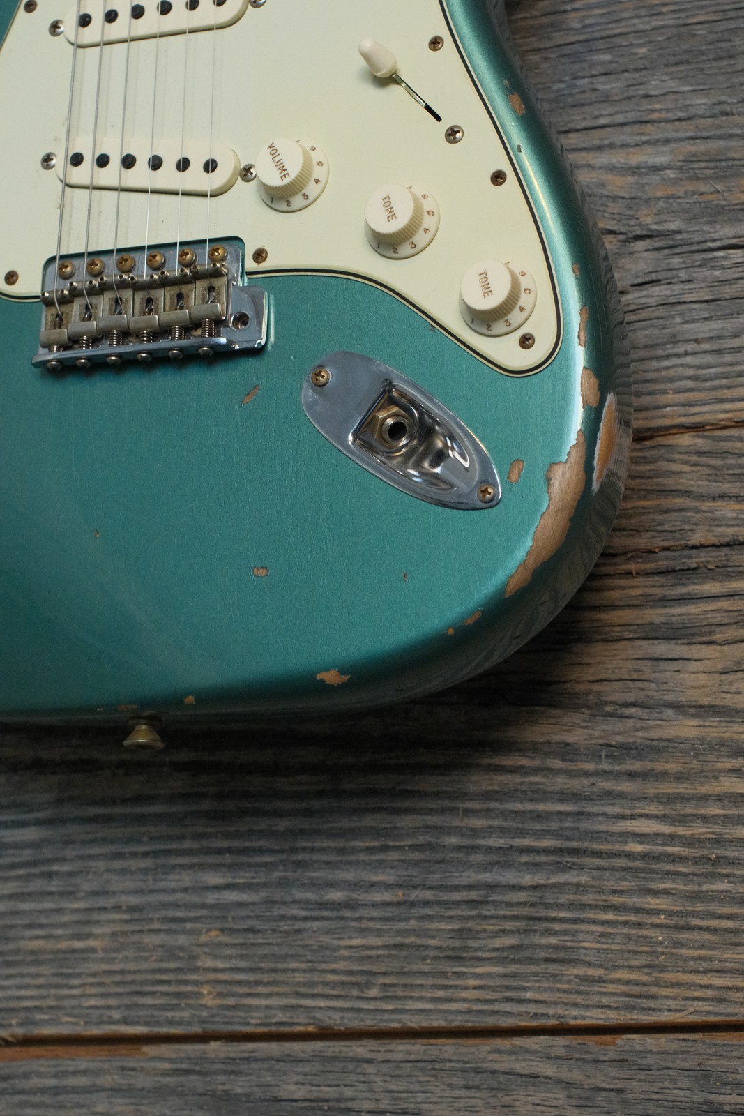 Used Fender Custom Shop 1963 Stratocaster Heavy Relic – Sherwood Metallic w/OHSC