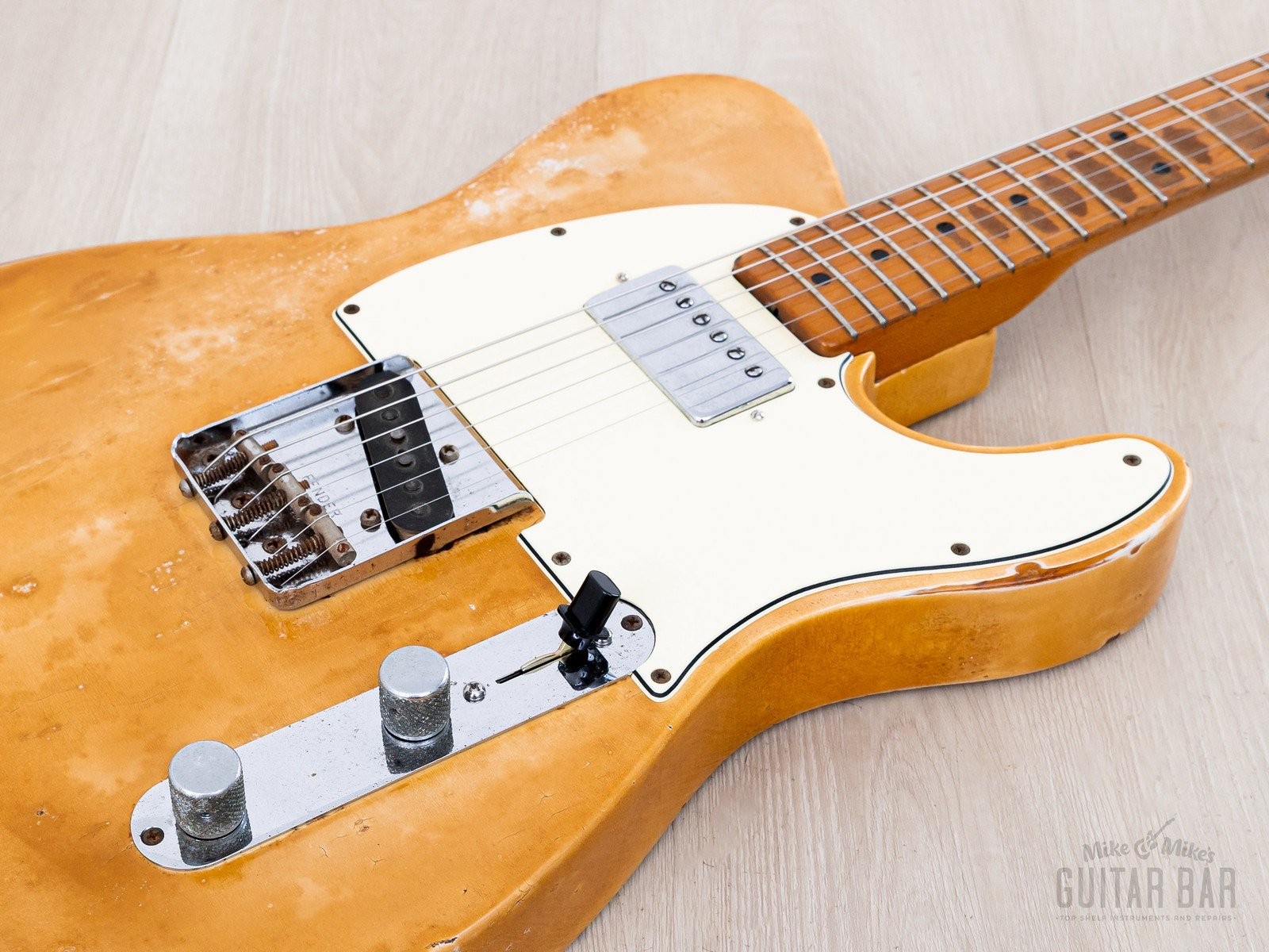 1968 Fender Telecaster Vintage Guitar Blonde w/ Gibson T Top Humbucker, Case