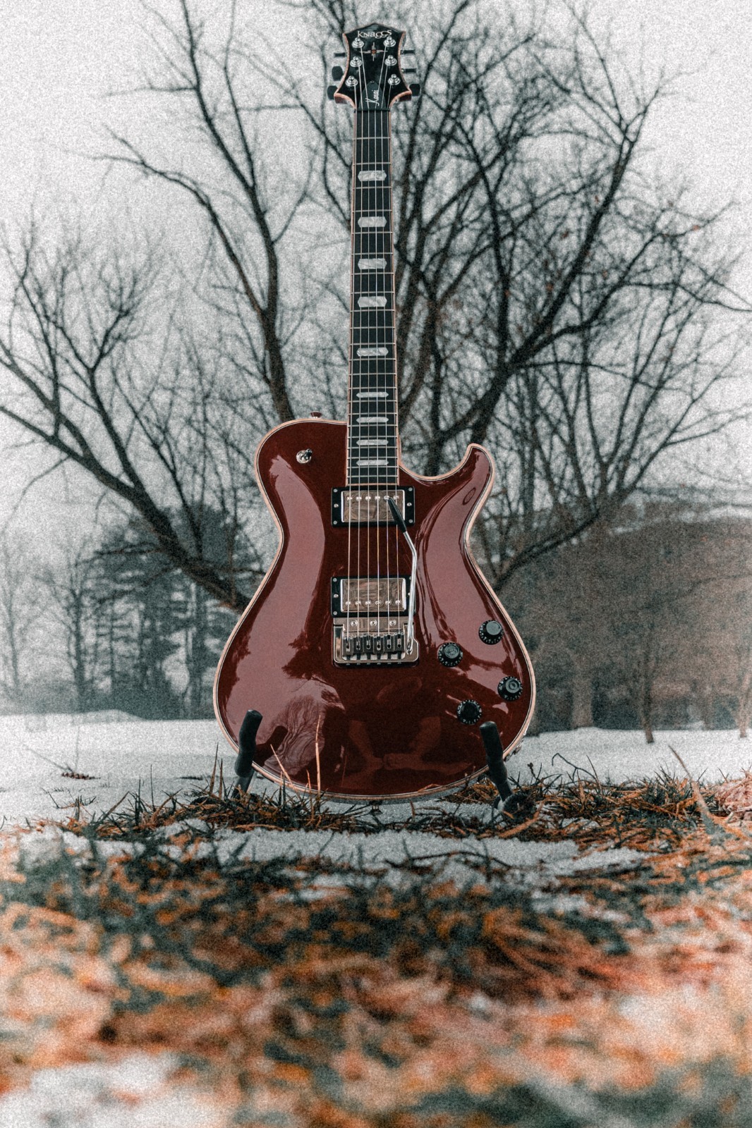 Knaggs Kenai Trem/Octane Red Metallic/Full Maple Binding