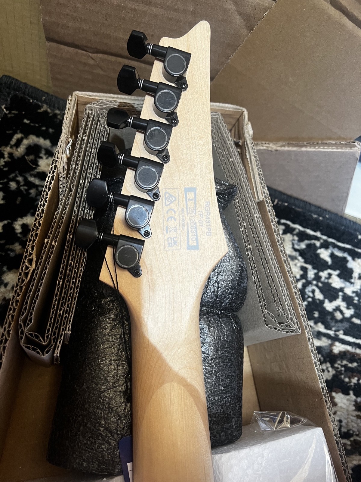 Ibanez RGR431PBCGF RG Standard Electric Guitar – Charcoal Gray Flat