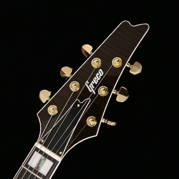 Electric Guitar Greco GM-CST/TM/TBK Trans Black Japan Tiger Maple Top Ebony